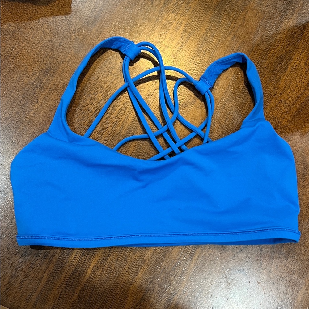 Lululemon Free To Be Wild Royal Blue Sports Bra Size 8
